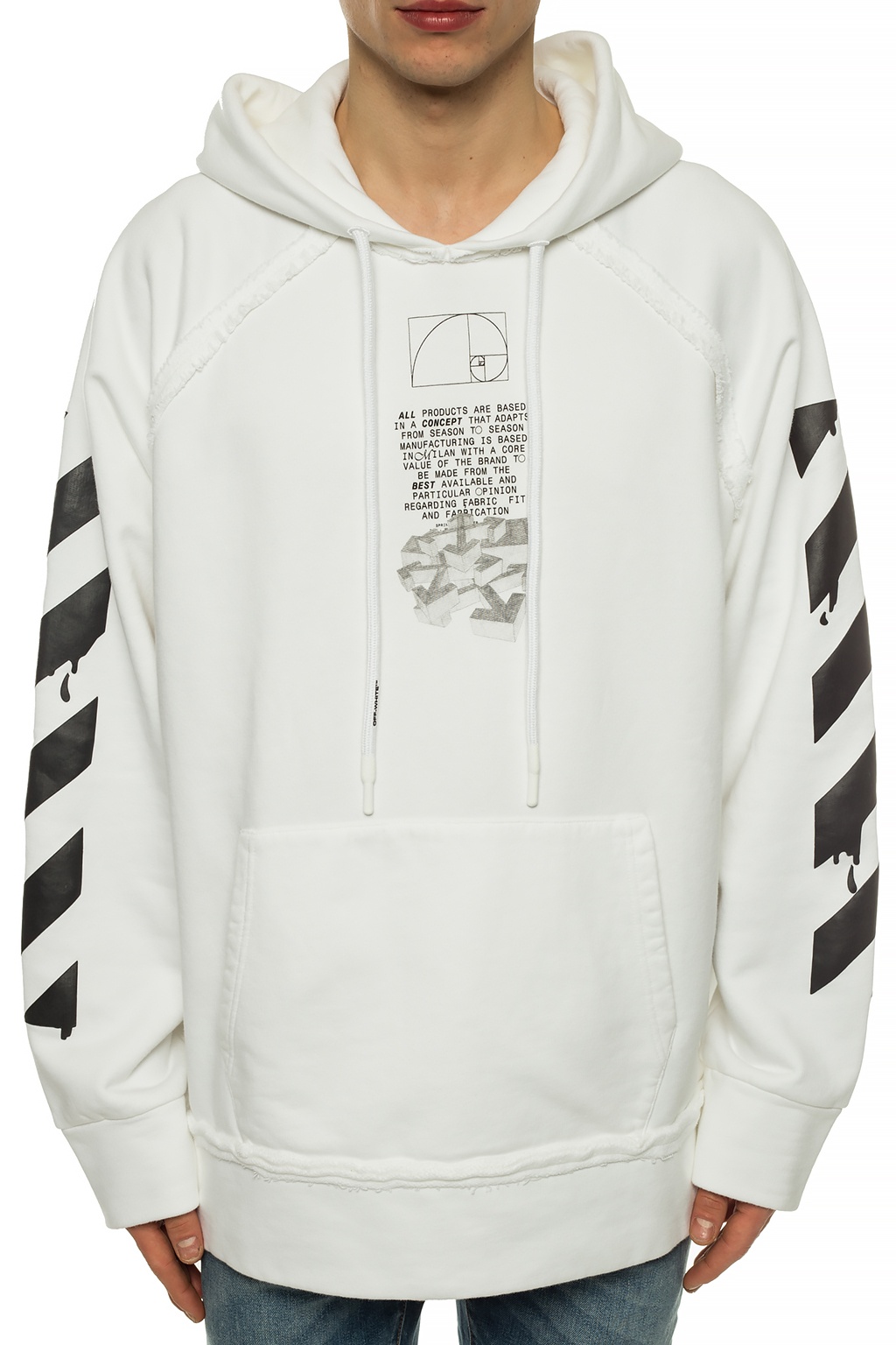 Pinko single-breasted jacket - White - Hooded sweatshirt Off
